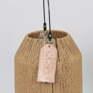 Brown Jute Lantern Christmas Decoration, 22.5